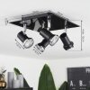 Lanrigan Ceiling Light chrome, black, 4-light sources