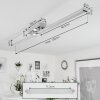 Kudus Ceiling Light LED chrome, 1-light source