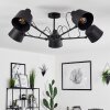 Gaudent Ceiling Light black, 5-light sources