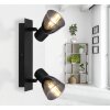 Globo CLAUDE Wall Light black, 2-light sources