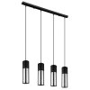 Globo ANNIKA Pendant Light black, 4-light sources