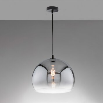 Fischer & Honsel Amos Pendant Light black, 1-light source