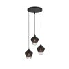 Reality Borka Pendant Light black, 3-light sources