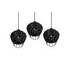 Reality Borka Pendant Light black, 3-light sources