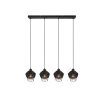 Reality Borka Pendant Light black, 4-light sources
