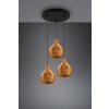 Reality Sprout Pendant Light black, 3-light sources