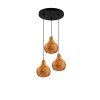 Reality Sprout Pendant Light black, 3-light sources