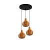 Reality Sprout Pendant Light black, 3-light sources