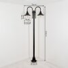 Wissembourg Lamp Post black, 2-light sources