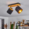 Alsen Ceiling Light Ecru, black, 2-light sources