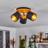 Alsen Ceiling Light Ecru, black, 3-light sources