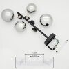 Chehalis Ceiling Light black, 4-light sources