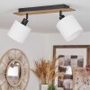 Alsen Ceiling Light Dark wood, black, 2-light sources