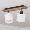 Alsen Ceiling Light Dark wood, black, 2-light sources