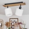 Alsen Ceiling Light Dark wood, black, 2-light sources