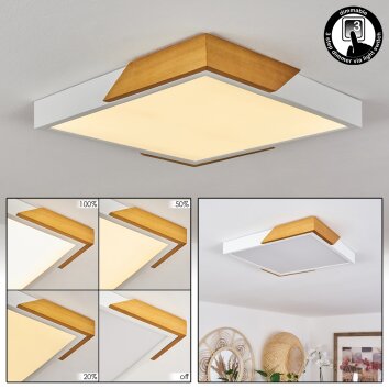 Pontchardon Ceiling Light LED Ecru, white, 1-light source