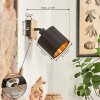 Alsen Wall Light Light wood, black, 1-light source