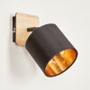 Alsen Wall Light Light wood, black, 1-light source