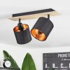 Alsen Ceiling Light Light wood, black, 2-light sources
