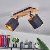Alsen Ceiling Light Light wood, black, 2-light sources