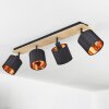 Alsen Ceiling Light Light wood, black, 4-light sources