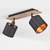 Alsen Ceiling Light Dark wood, black, 2-light sources