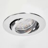Kerrouan recessed light LED chrome, 1-light source