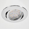 Kerrouan recessed light LED chrome, 1-light source