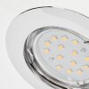 Vibersviller recessed light LED chrome, 1-light source
