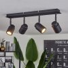 Douarnenez Ceiling Light black, 4-light sources