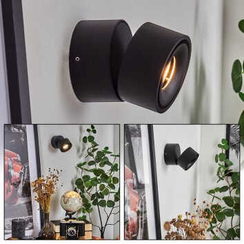 Laonsana Wall Light LED black, 1-light source