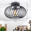 Oravi Ceiling Light black, 1-light source