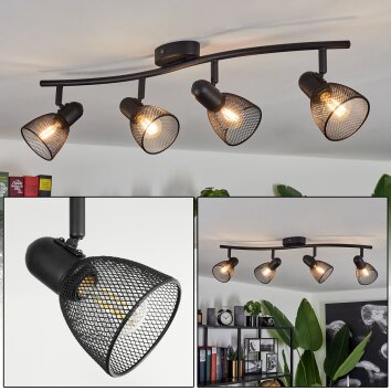 Malawi Ceiling Light black, 1-light source