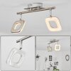 Villenauxe Ceiling Light LED chrome, matt nickel, 2-light sources