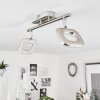 Villenauxe Ceiling Light LED chrome, matt nickel, 2-light sources