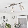 Villenauxe Ceiling Light LED chrome, matt nickel, 3-light sources