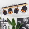 Alsen Ceiling Light Ecru, black, 4-light sources