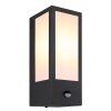 Globo GUNDULA Outdoor Wall Light black, 1-light source, Motion sensor
