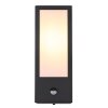 Globo GUNDULA Outdoor Wall Light black, 1-light source, Motion sensor