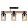 Globo LILA Ceiling Light brown, black, 3-light sources