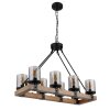 Globo LILA Pendant Light brown, black, 8-light sources