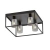 Fischer & Honsel Iska Ceiling Light black, 4-light sources