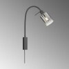 Fischer & Honsel Iska Wall Light black, 1-light source