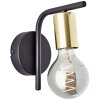 Brilliant Kerry Wall Light brass, black, 1-light source