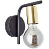 Brilliant Kerry Wall Light brass, black, 1-light source