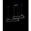 Trio Grant Pendant Light LED brass, black, 1-light source