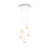 Trio Mela Pendant Light white, 5-light sources