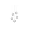 Trio Mela Pendant Light white, 5-light sources