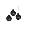 Reality Sprout Pendant Light black, 3-light sources