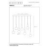 Lucide MARIUS Pendant Light black, 7-light sources